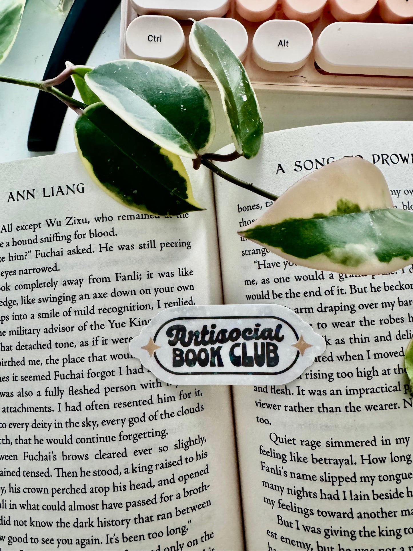 Antisocial Book Club Sticker