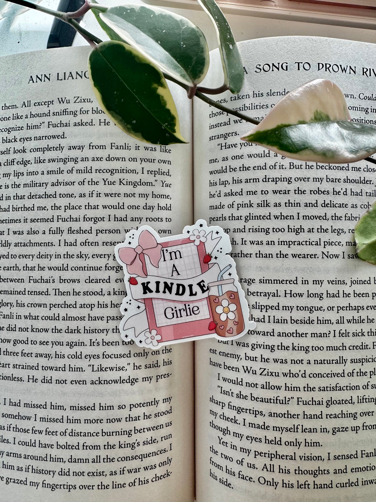 Kindle Girly Sticker