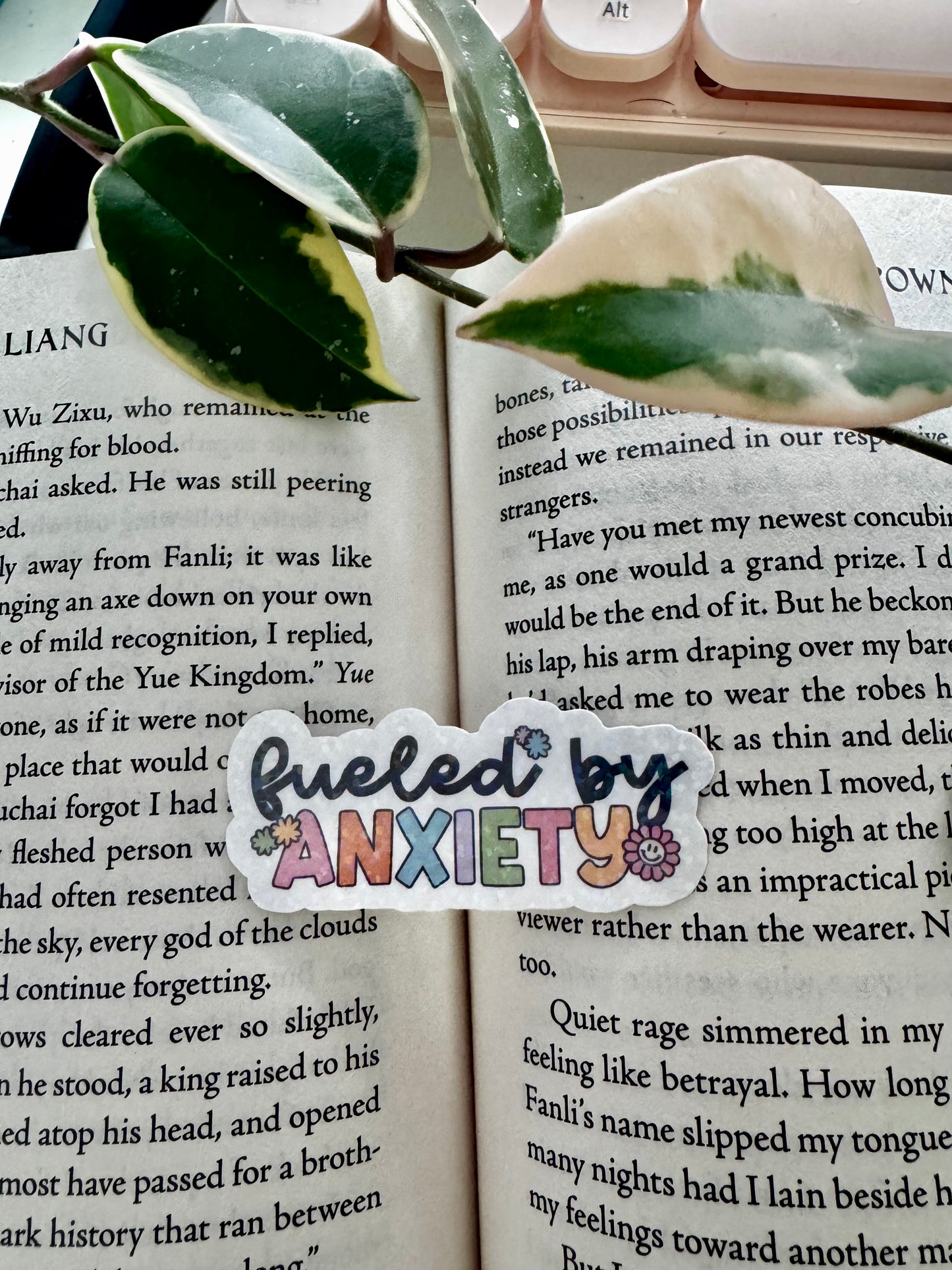 Fueled by Anxiety Sticker