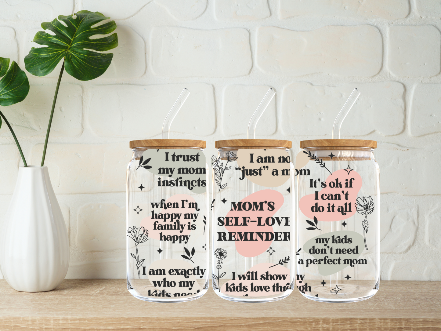 Mom Self Love 16oz Libbey Cup