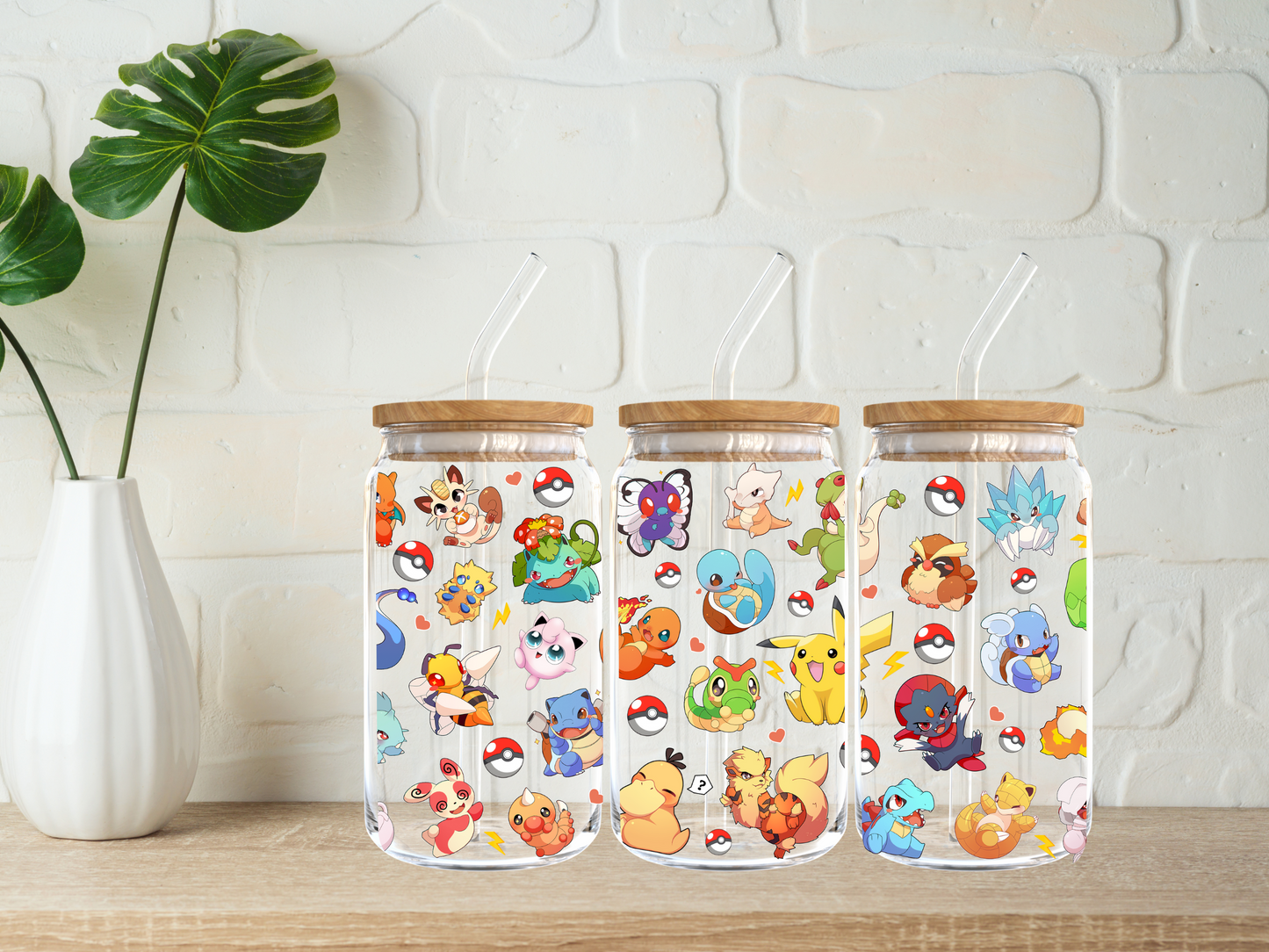 Cute Pokemon 16oz Libbey Cup
