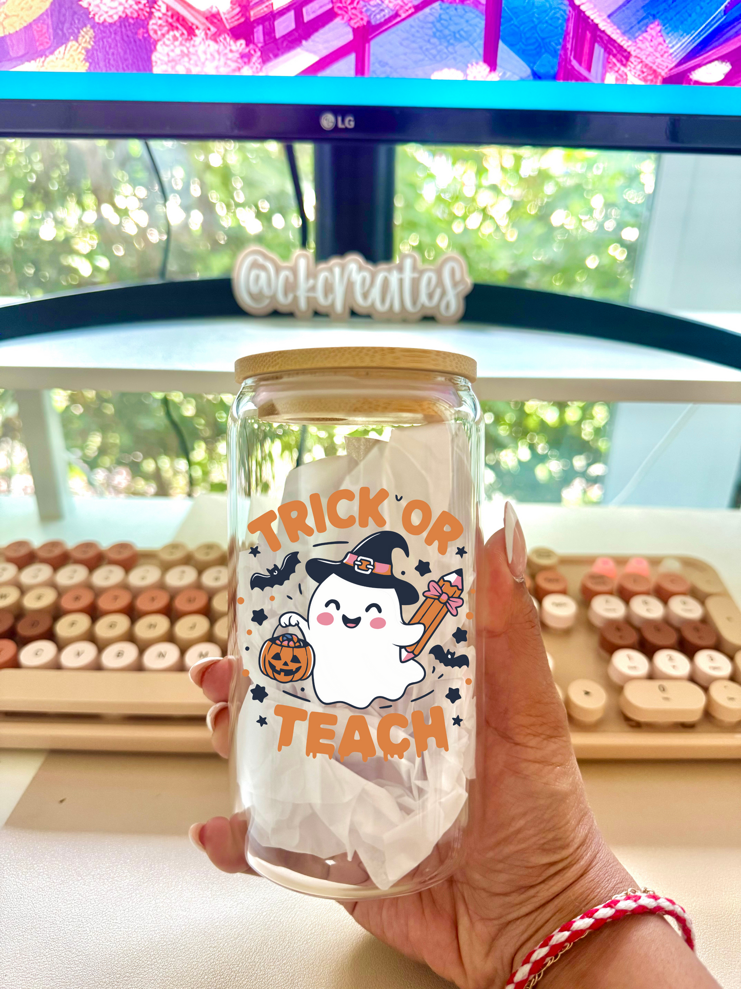 Trick or Teach 16oz Libbey Cup