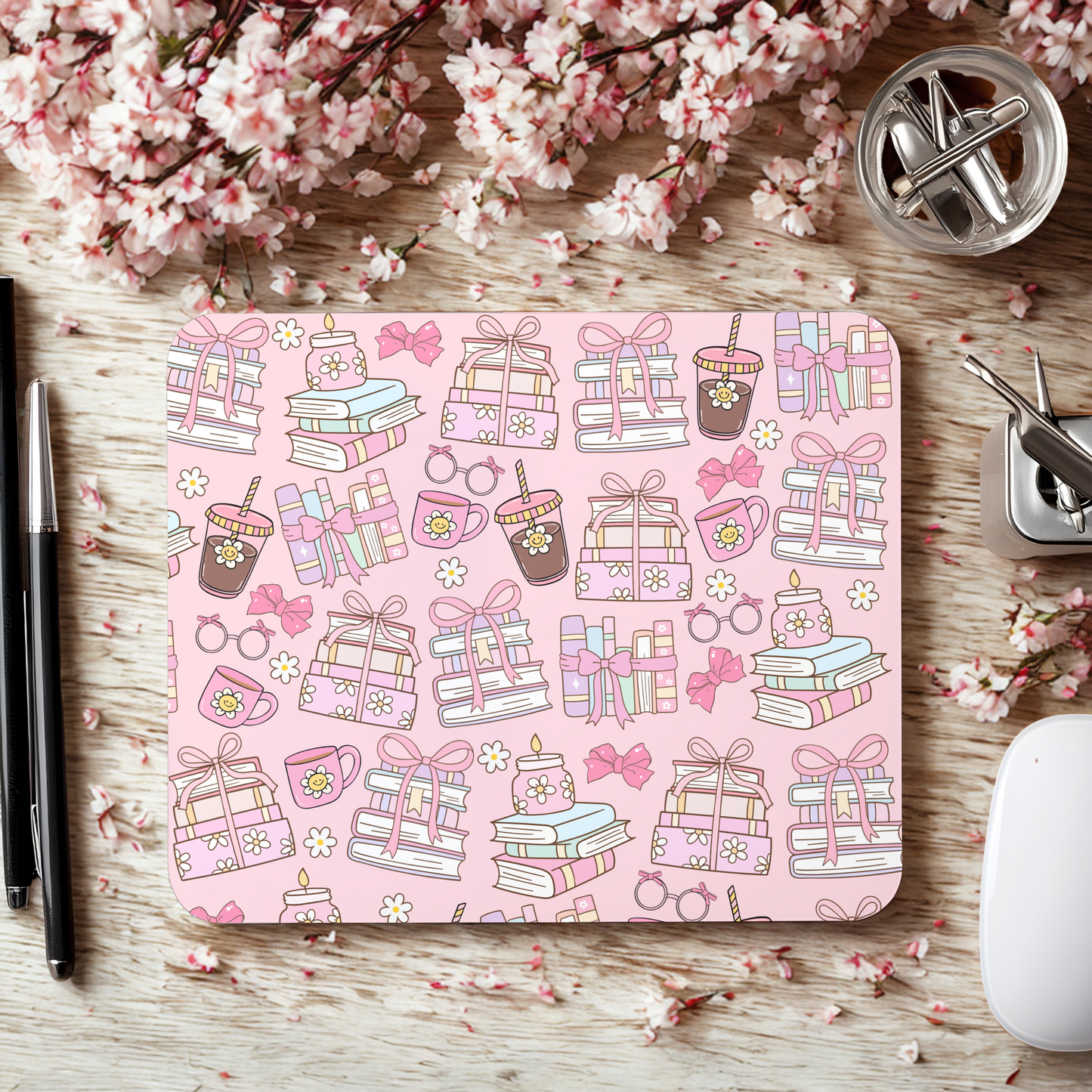 Bookish Girly Mousepad