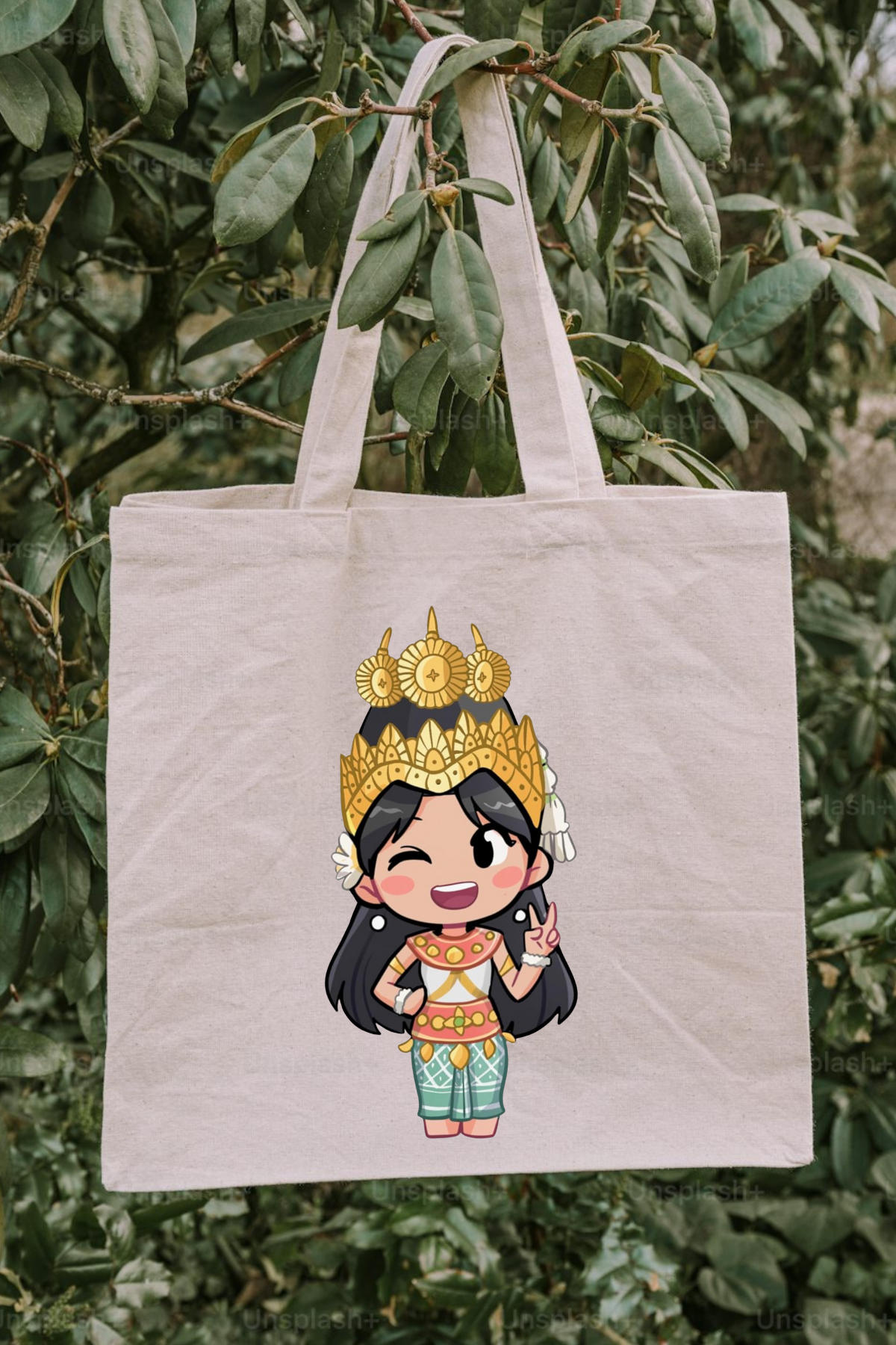 Cute Cambodian Tote Bag
