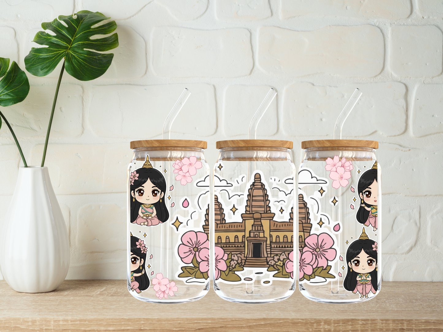 Kawaii Khmer 16oz Libbey Cup