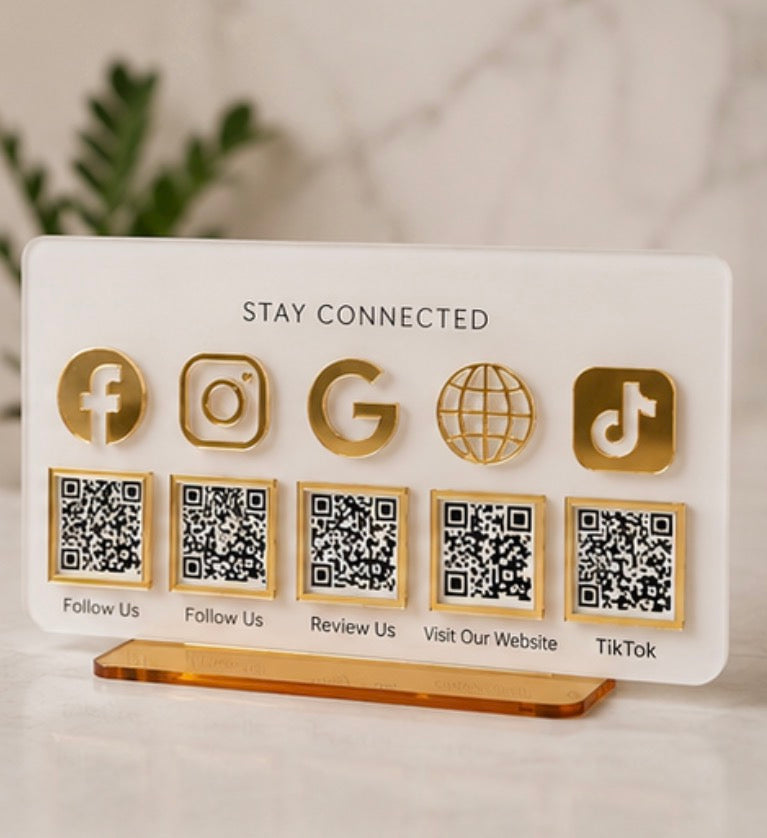Simple Social Media/Payment Sign