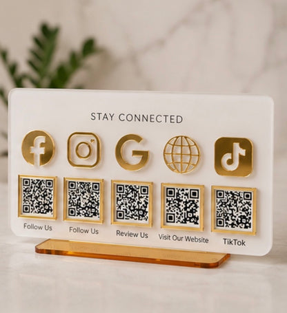 Simple Social Media/Payment Sign