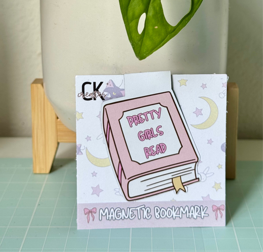 Pretty Girls Read Magnetic Bookmark