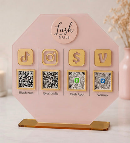 Simple Social Media/Payment Sign