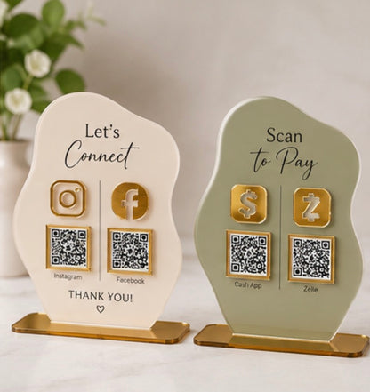 Simple Social Media/Payment Sign
