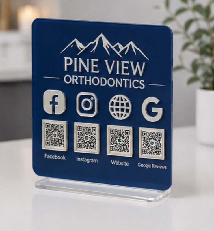 Simple Social Media/Payment Sign