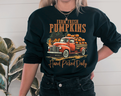 Handpicked Daily Pumpkin Crewneck Sweatshirt