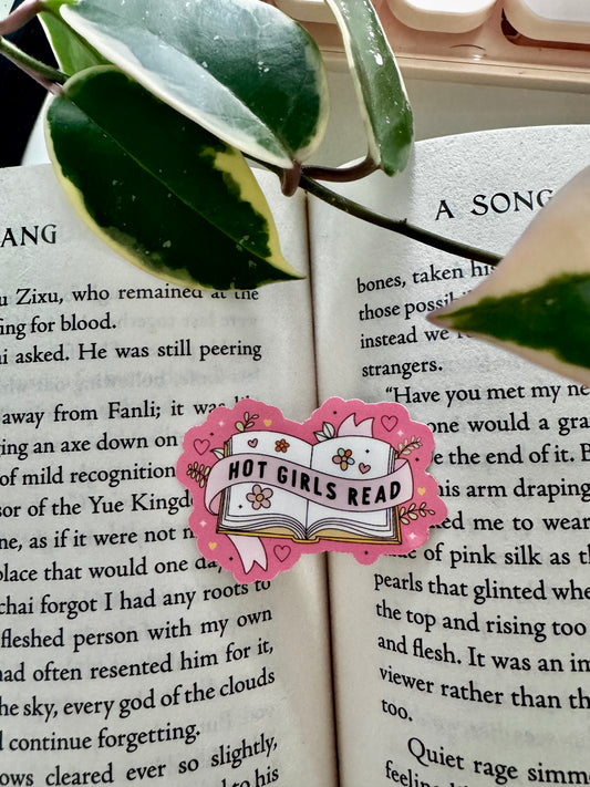Hot Girls Read Sticker