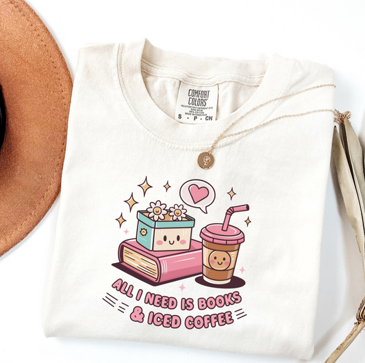 Books & Iced Coffee T-Shirt