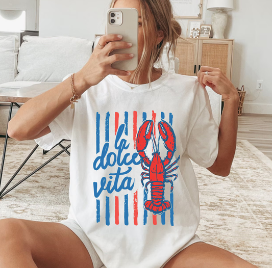 La Dolce Vita Lobster Adult T-Shirt