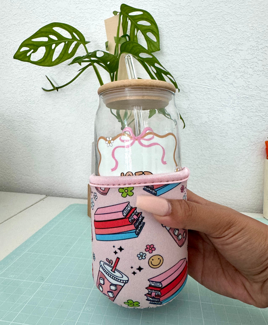 Coffee and Books Cup Sleeve