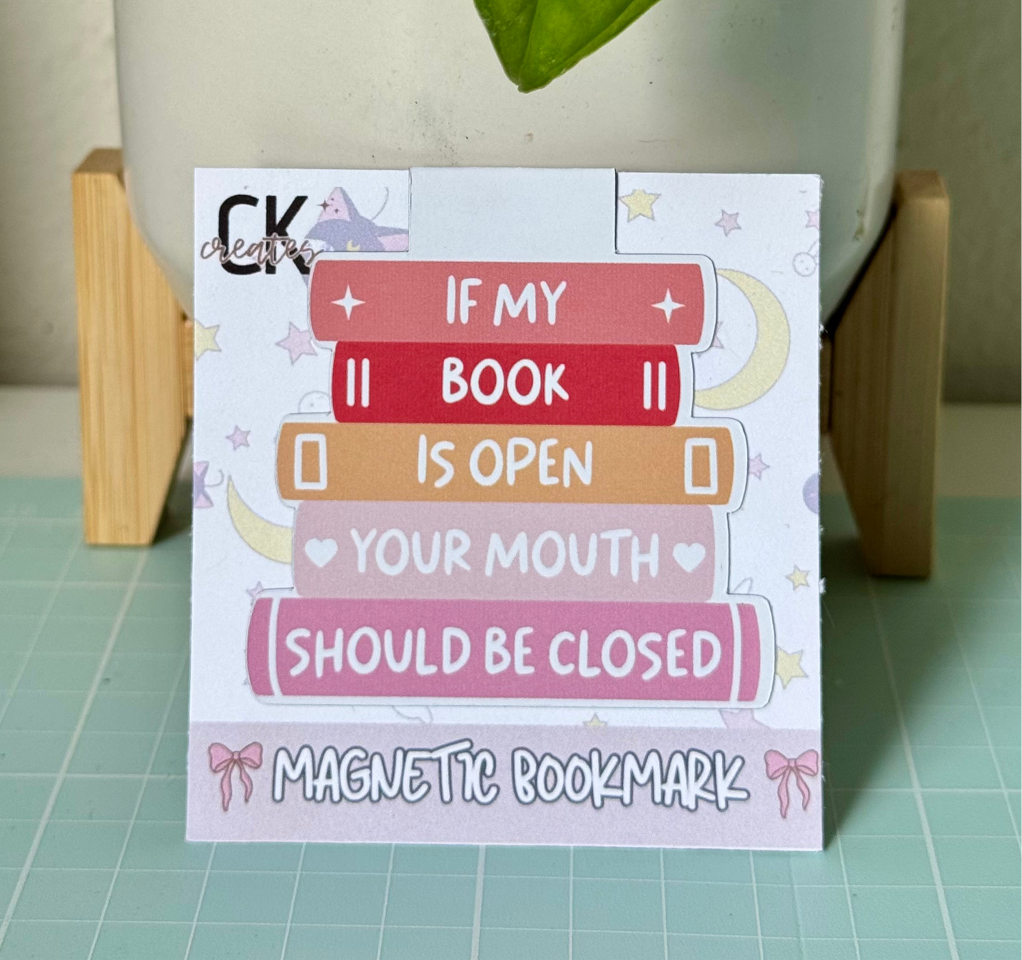 If My Book is Open Magnetic Bookmark