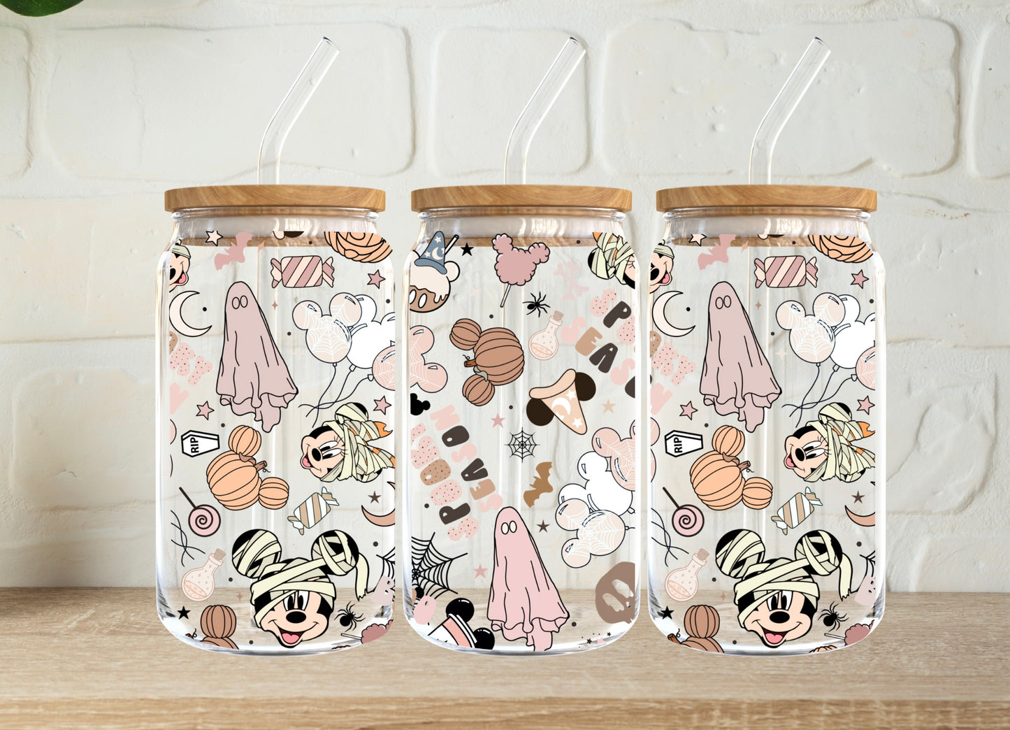 Disney Inspired Halloween 16oz Libbey Cup