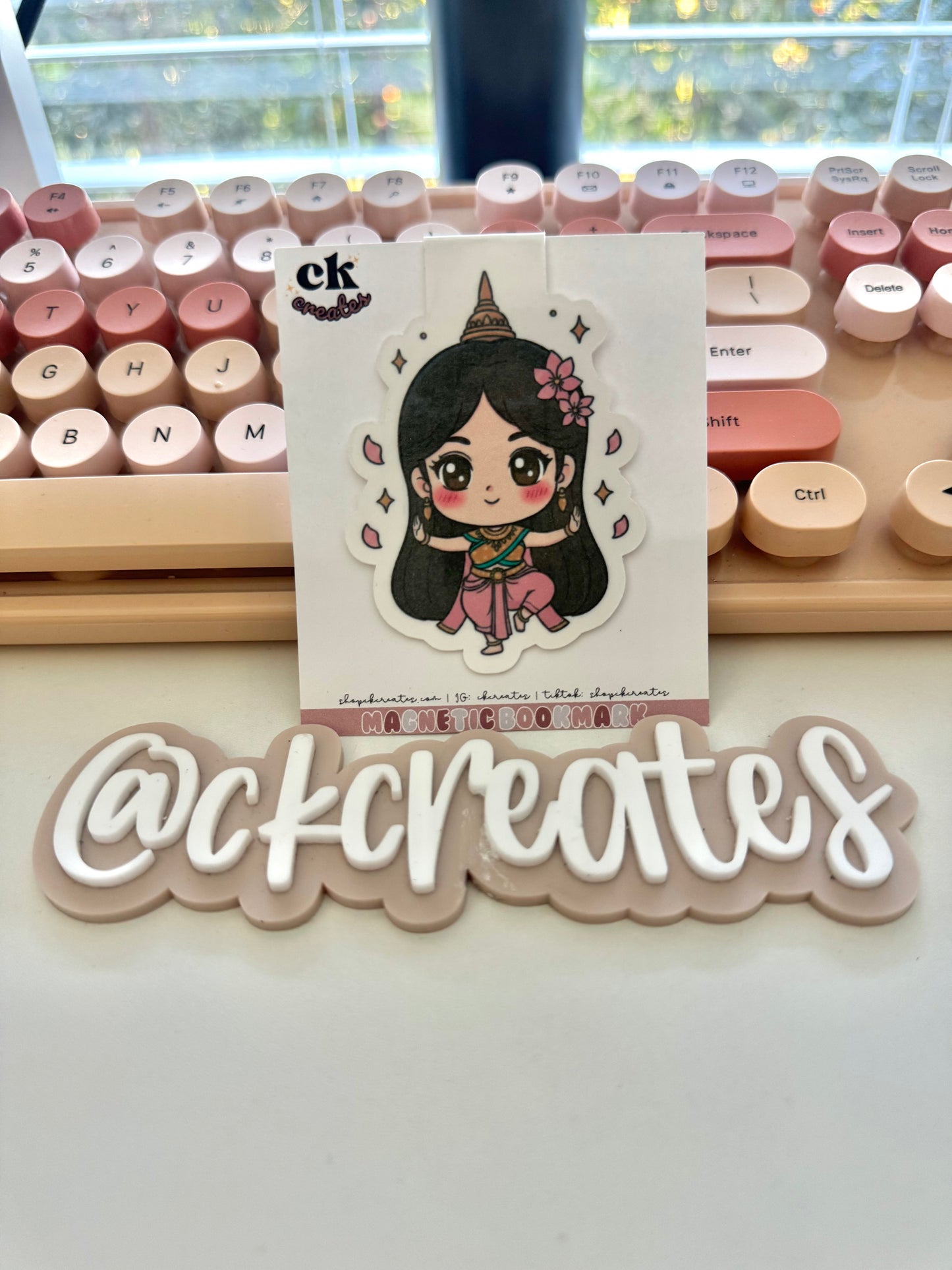 Kawaii Khmer Magnetic Bookmark