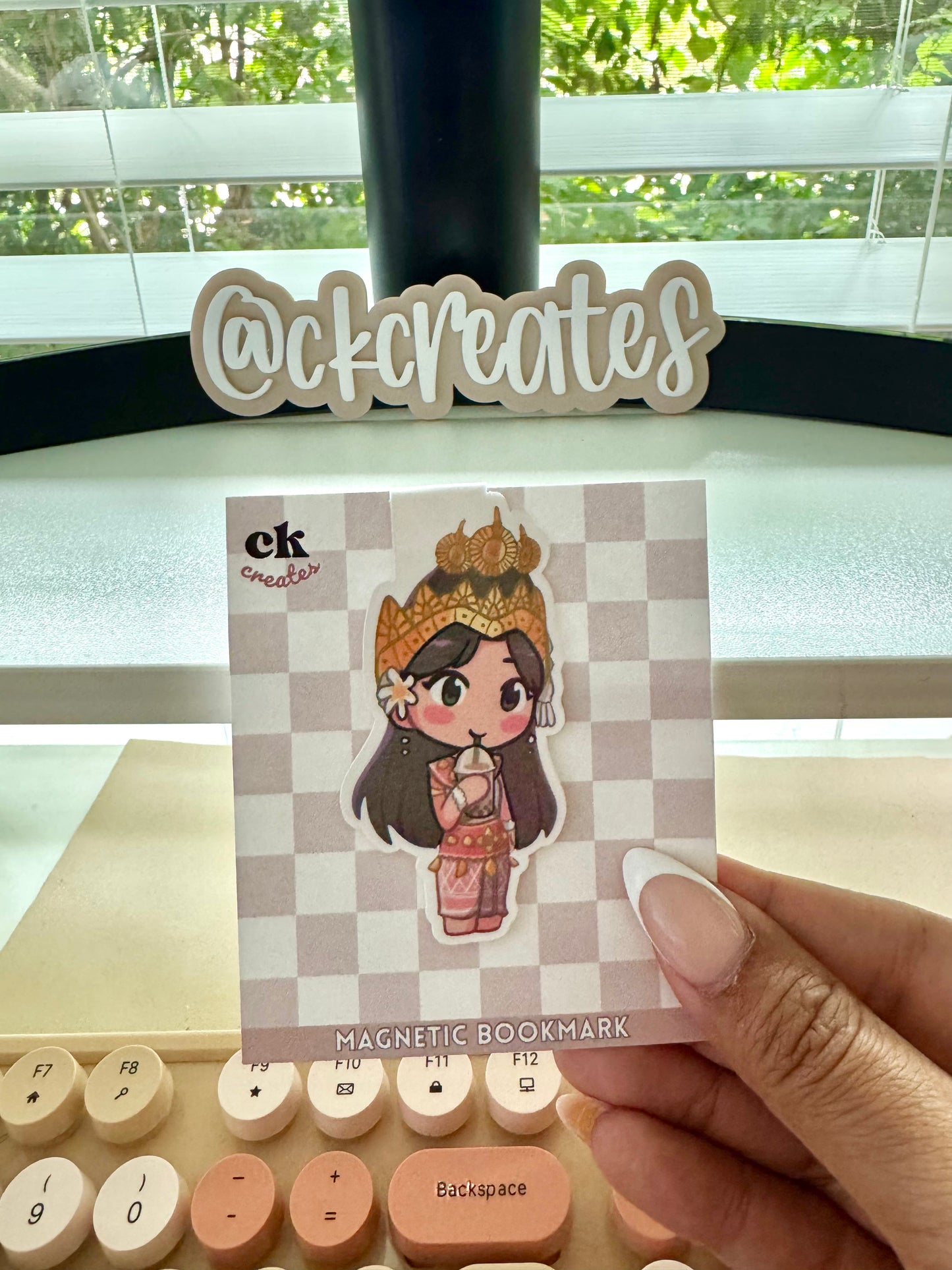 Cute Cambodian Magnetic Bookmark