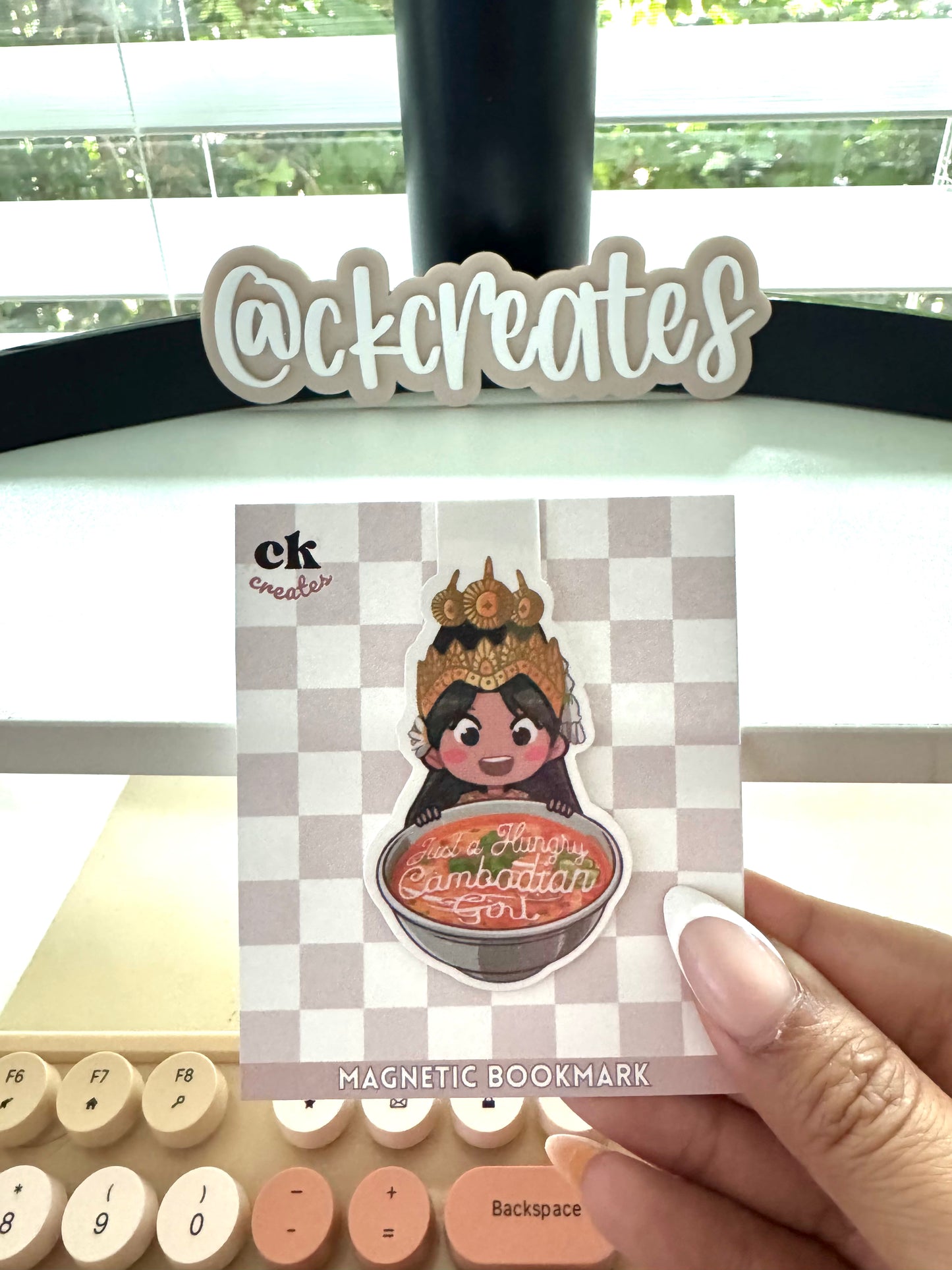 Cute Cambodian Magnetic Bookmark