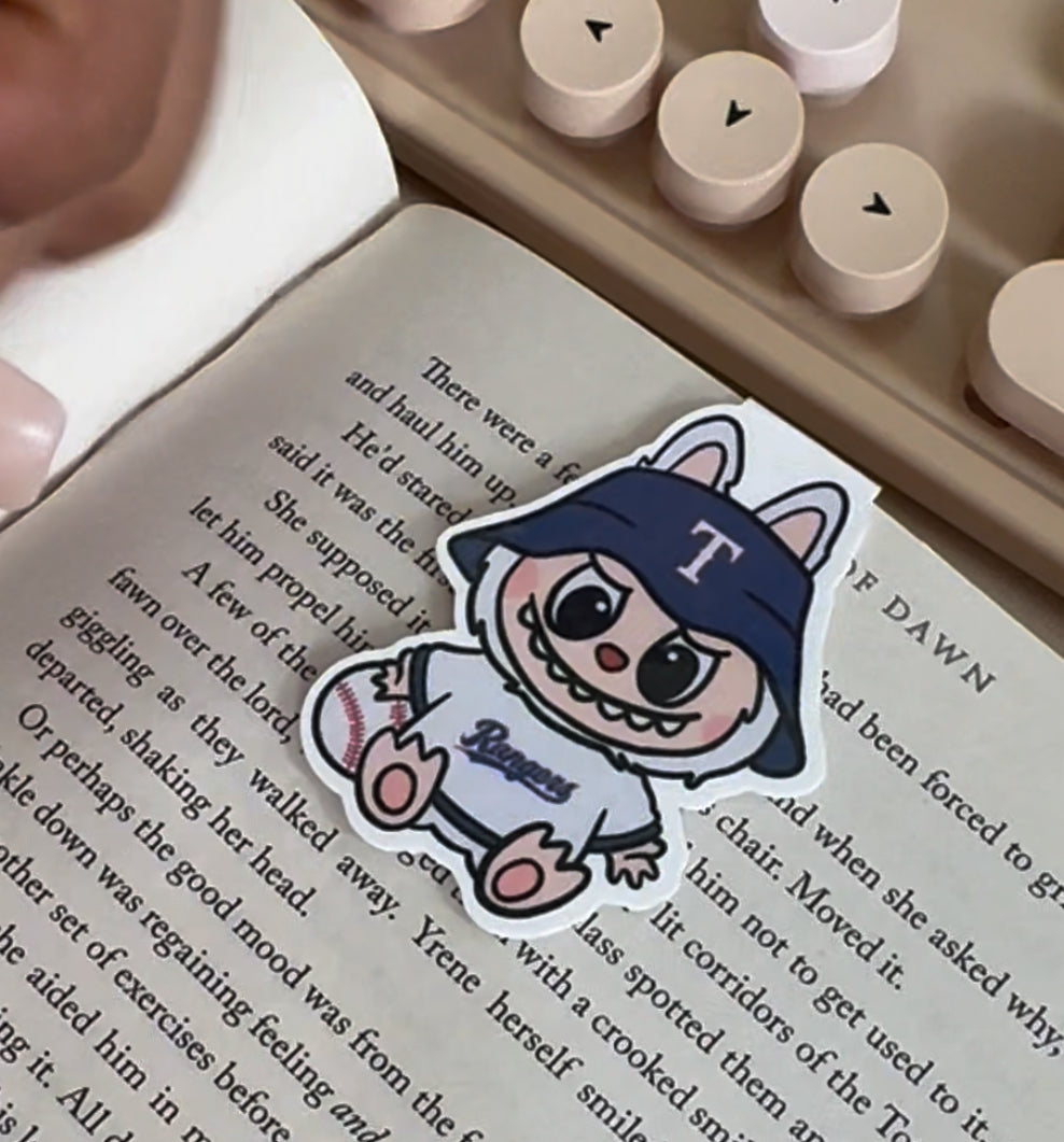 Bubu Baseball Magnetic Bookmark