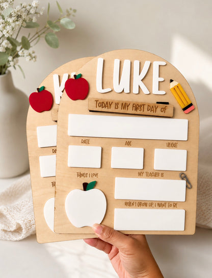Personalized Back To School Sign Board