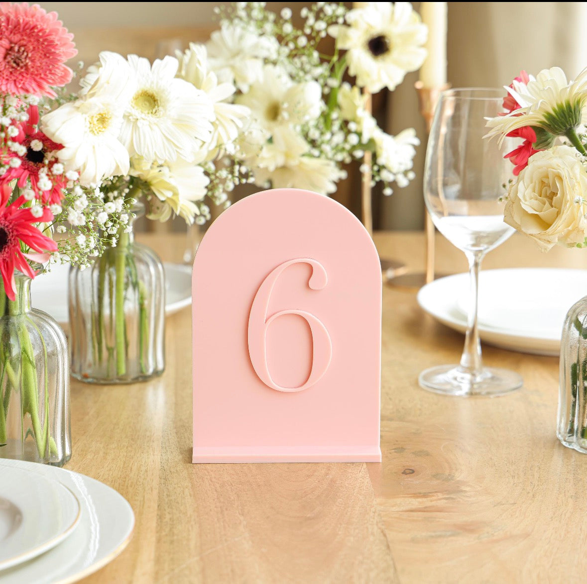 Acrylic Table Numbers