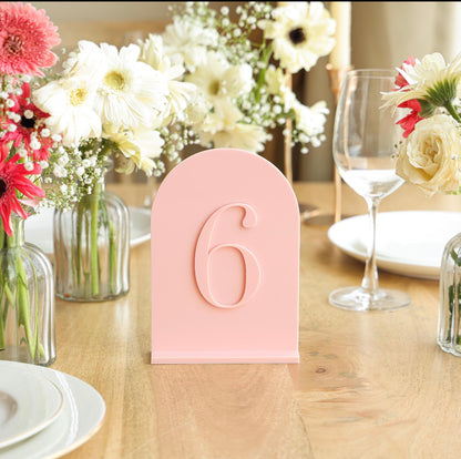 Acrylic Table Numbers
