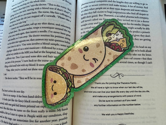 Holographic Burrito Bookmark