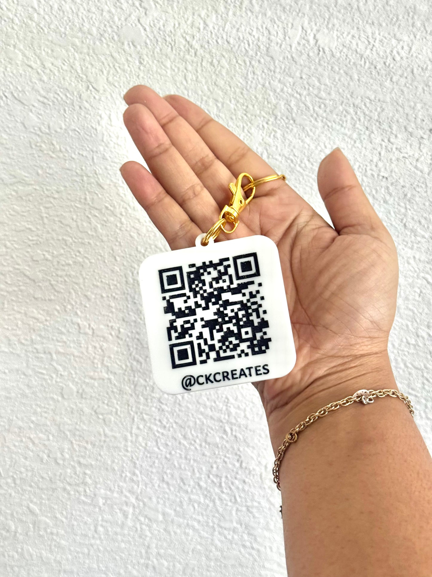 QR Social Media Keychain