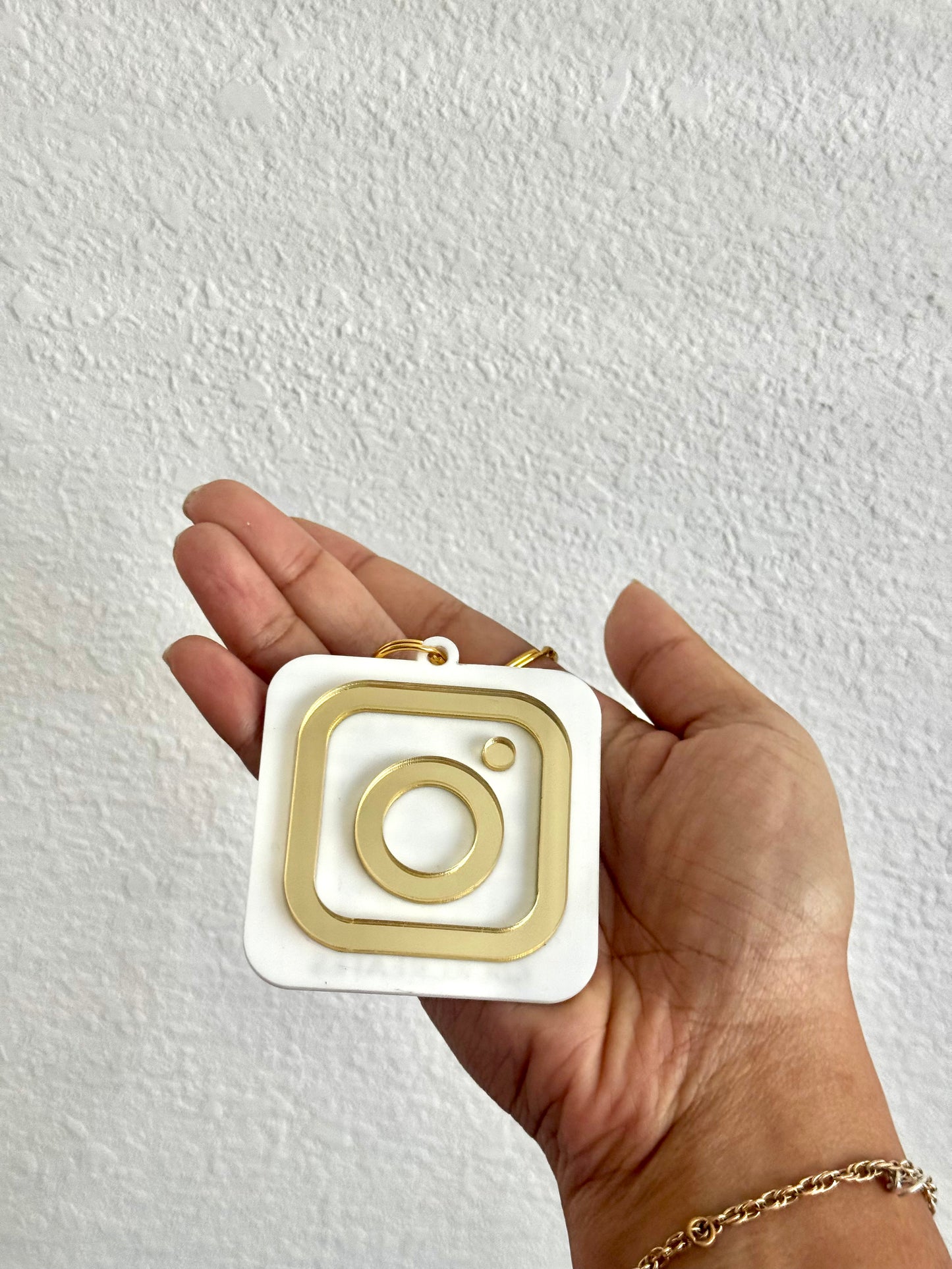 QR Social Media Keychain