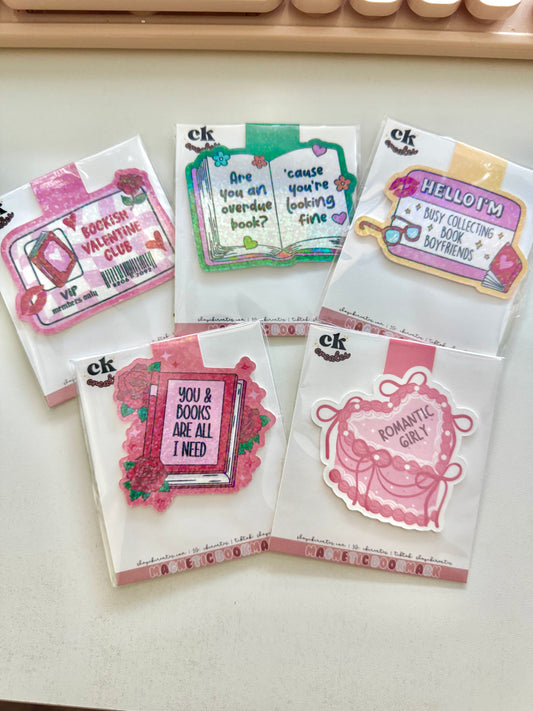 Valentine’s Day Magnetic Bookmarks