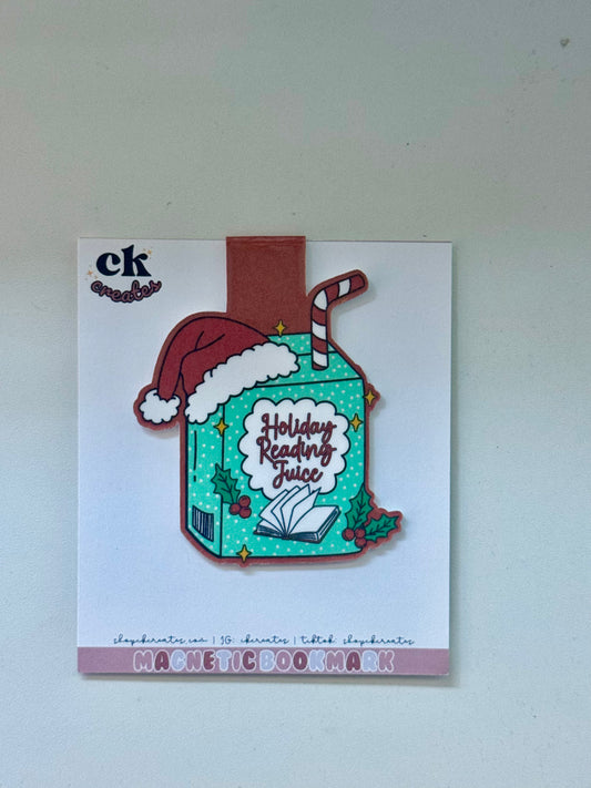 Holiday Reading Juice Magnetic Bookmark