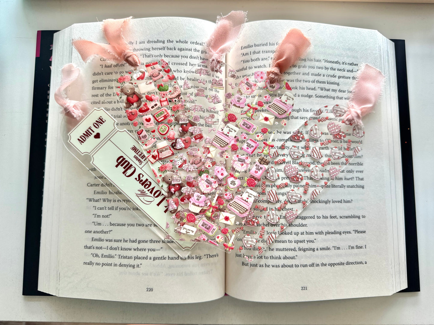 Valentines Acrylic Bookmarks
