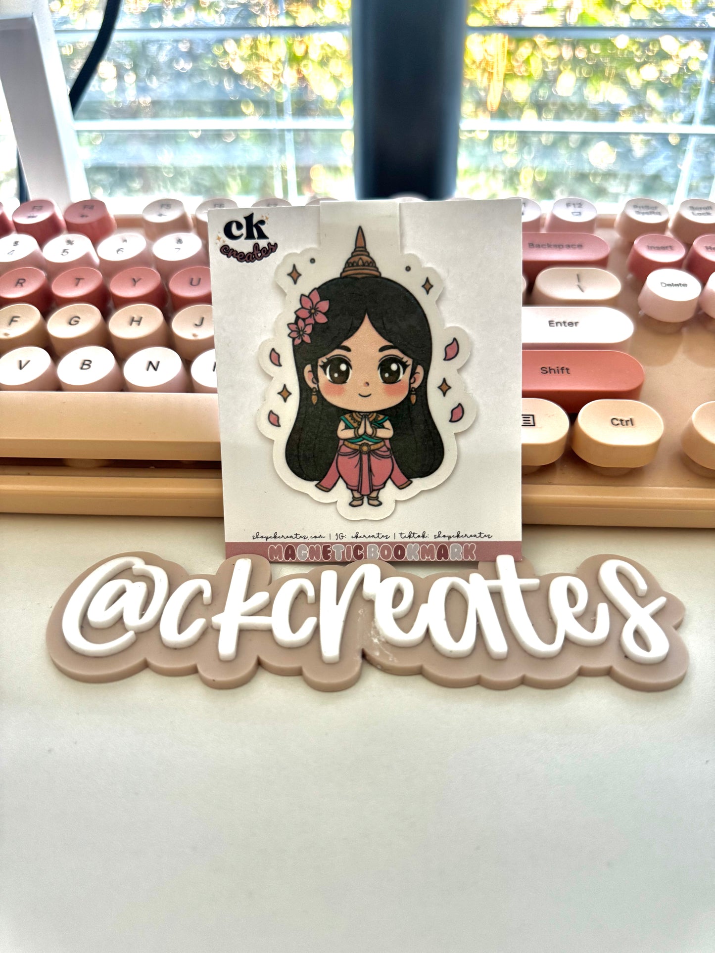 Kawaii Khmer Magnetic Bookmark