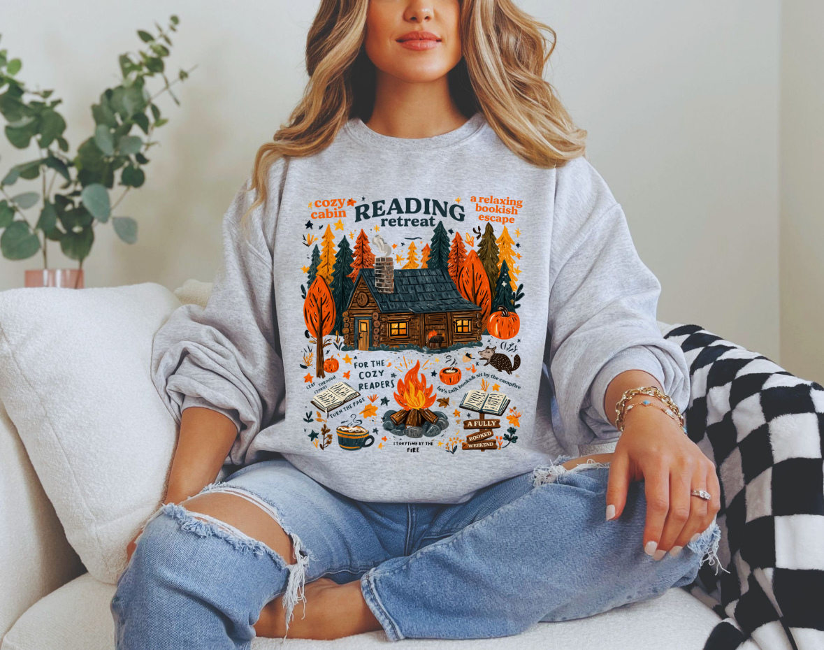 Reading Fall Cozy Crewneck Sweatshirt