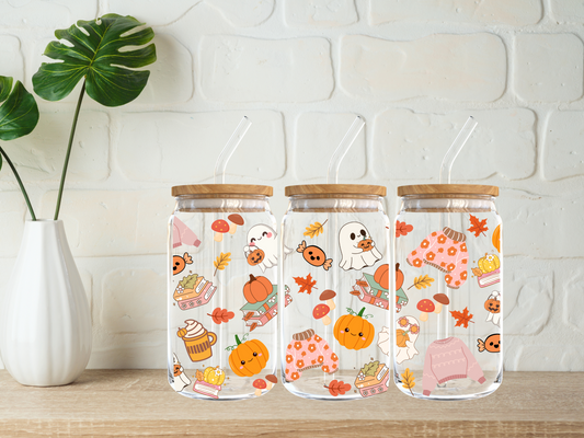 Cozy Ghouls 16oz Libbey Cup