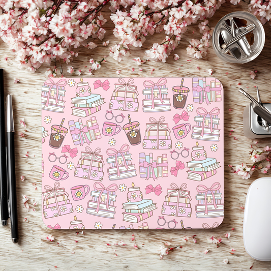 Bookish Girly Mousepad