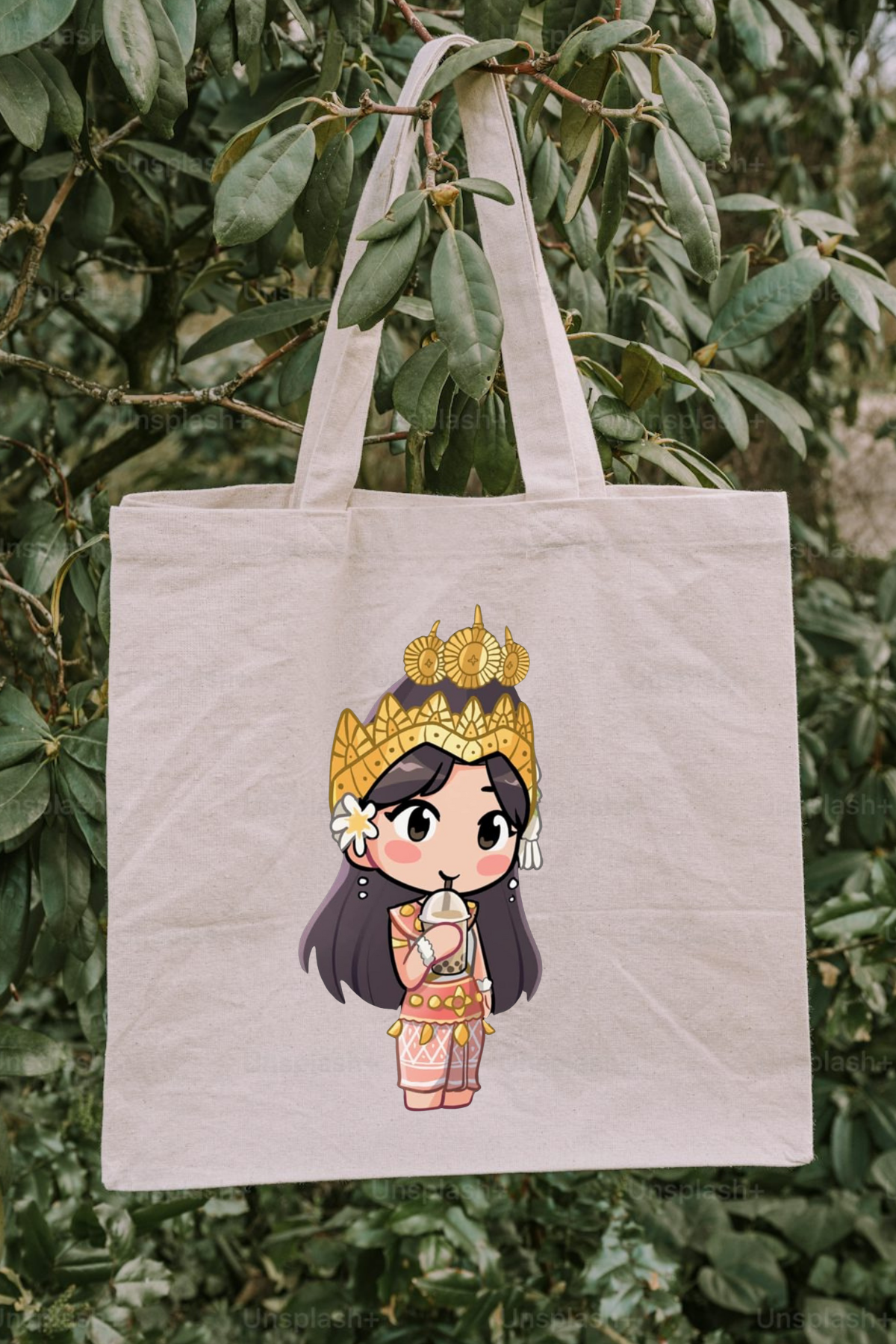 Cute Cambodian Tote Bag