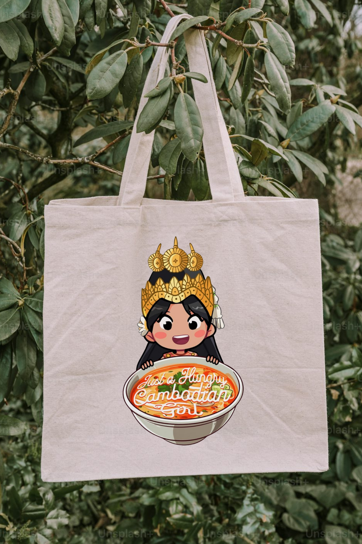 Cute Cambodian Tote Bag