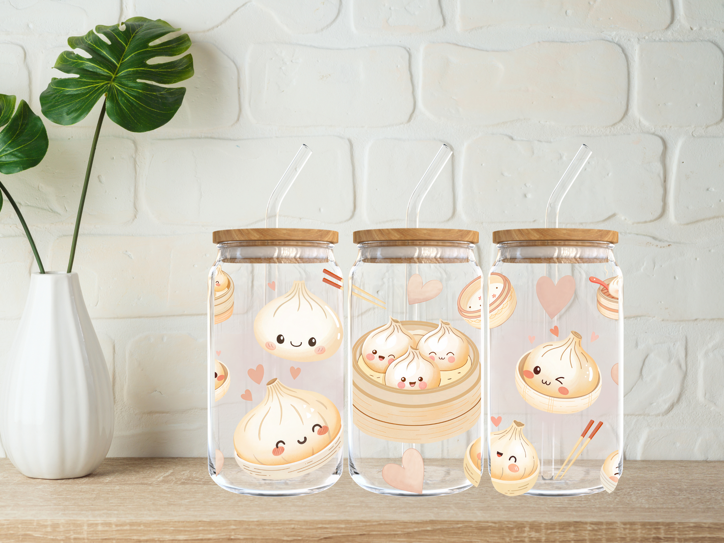 Cute Dumplings 16oz Libbey Cup