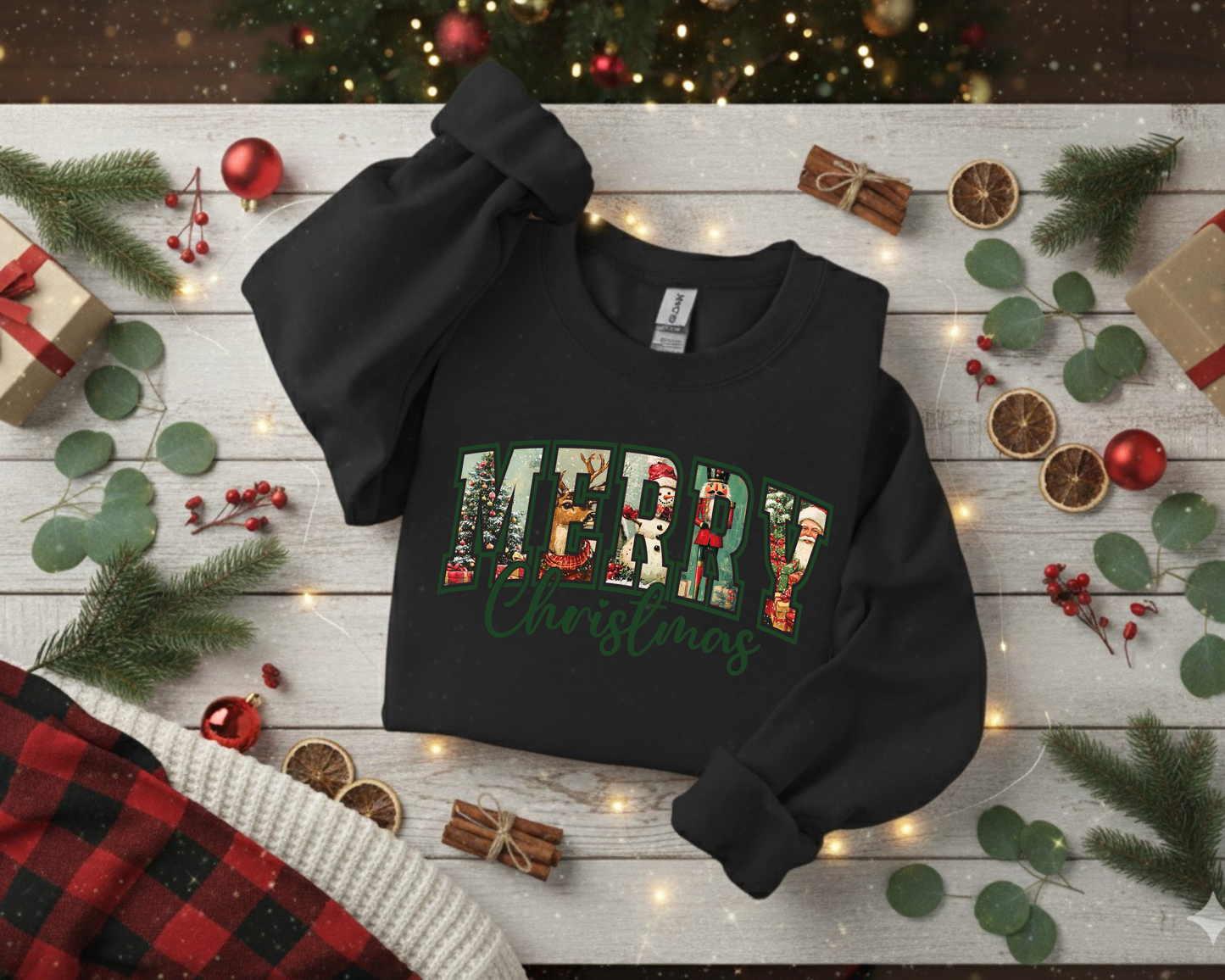 Vintage Christmas Crewneck Sweatshirt