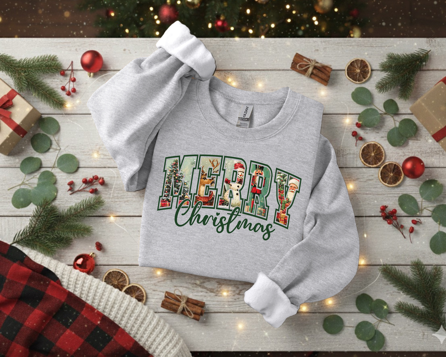 Vintage Christmas Crewneck Sweatshirt