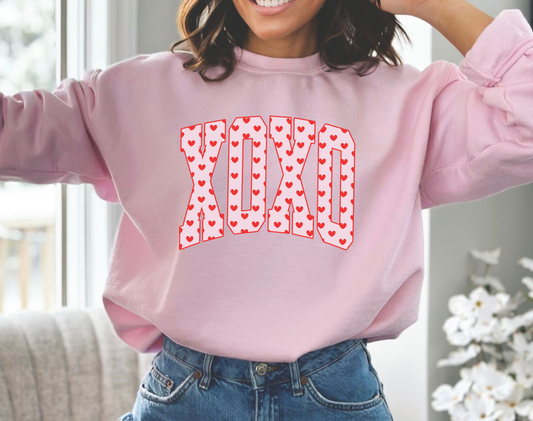 XOXO Valentines Varsity Sweater