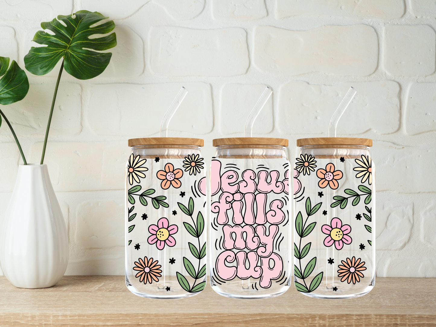 Jesus Fills My Cup 16oz Libbey Cup